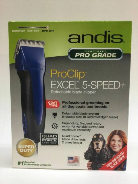 Andis Excel ProClip 5 - Speed Detachable Blade Clippers plus 10 blade Open Box - MagsTag
