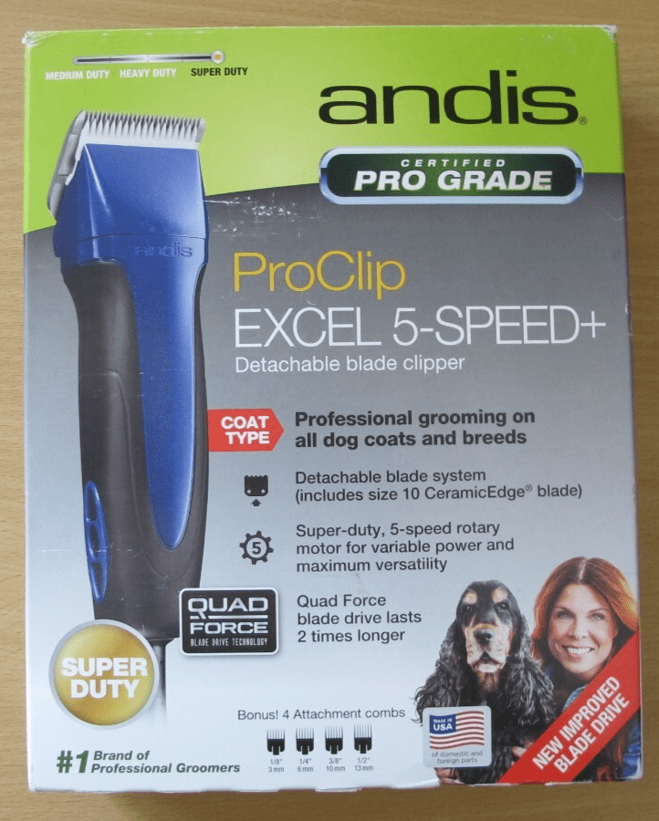 Andis Excel ProClip 5 - Speed Detachable Blade Clippers plus 10 blade Open Box - MagsTag