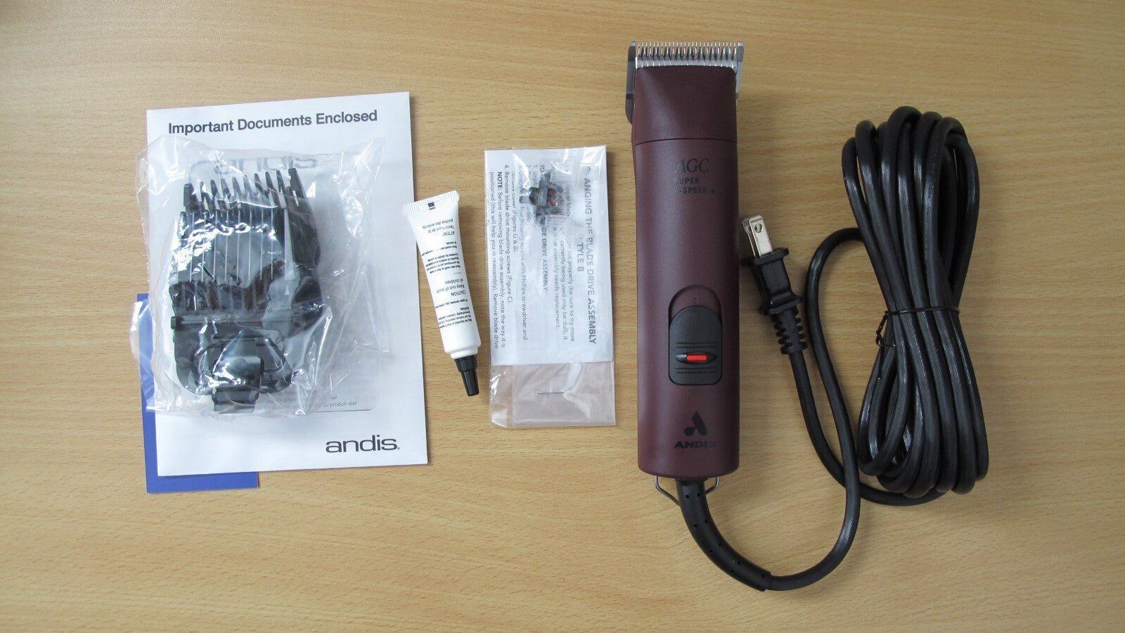Andis Pro AGC Super 2 Speed Pet Hair Clipper Brown 22360 AGC2 Open Box Unused - MagsTag