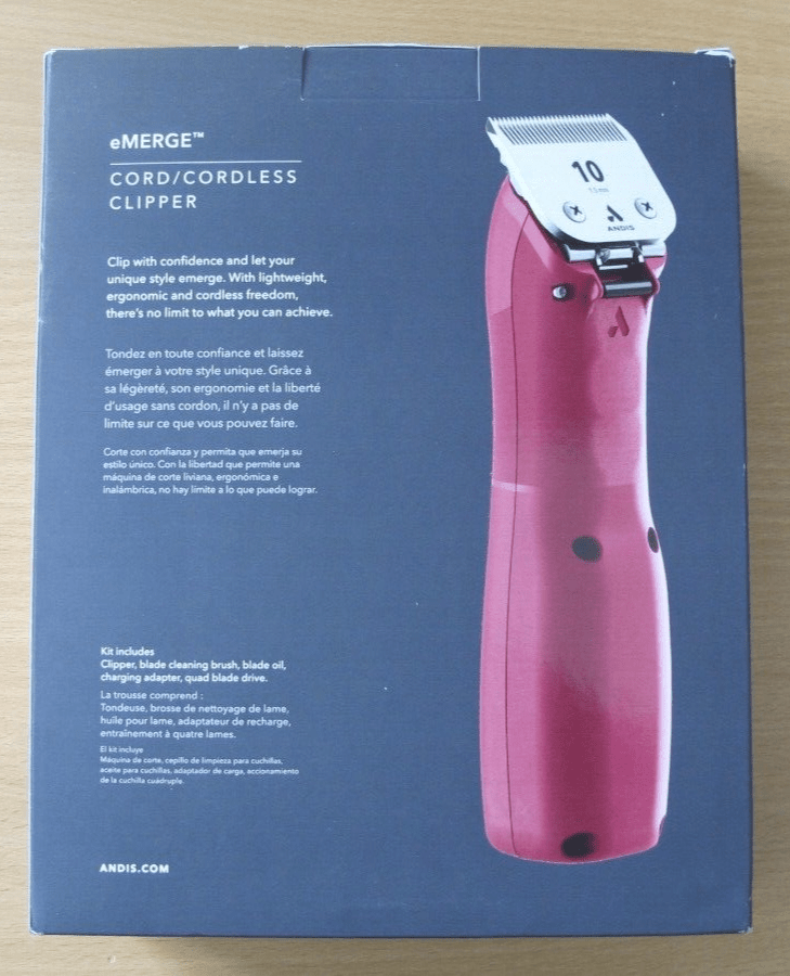 Andis Professional eMERGE Corded Cordless Clipper Kit For Dogs Open Box Unused - MagsTag