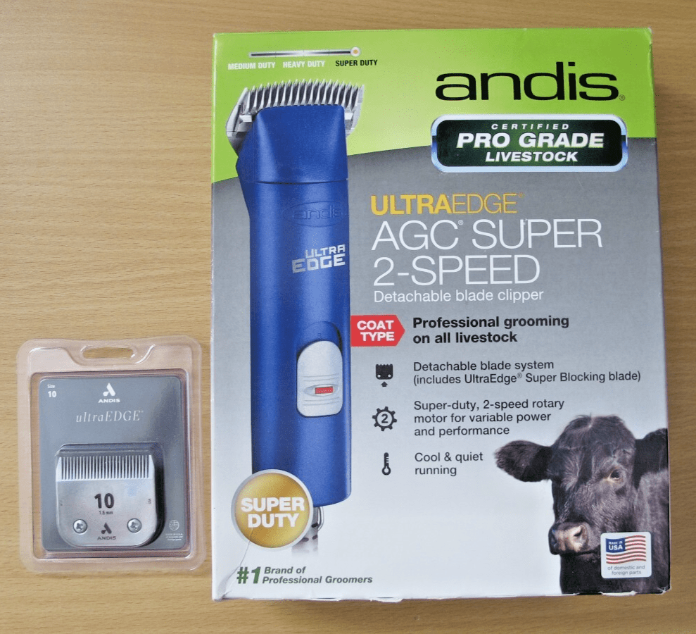 Andis UltraEdge AGC Super 2 - Speed Clipper Blue 23085 livestock dog unused - MagsTag
