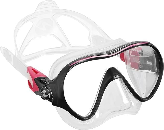 Aqua Lung Linea Single Lens Dive Mask Pink Open Box Brand New - MagsTag