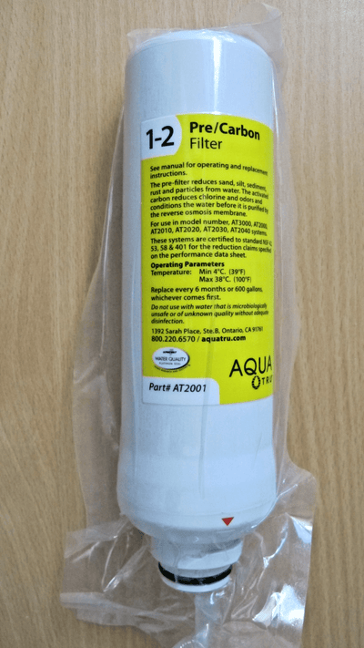AquaTru Above Sink 6 - Months Replacement Pre Carbon Filter 10AT022SF01 AT2001 - MagsTag