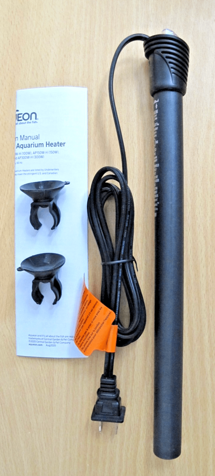 Aqueon Pro 150 Watt Submersible Aquarium Heater 55 Gal Tank Open Box New - MagsTag