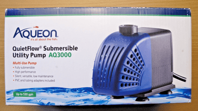 Aqueon QuietFlow Submersible Utility Pump AQ3000 530 GPH Open Box Unused - MagsTag