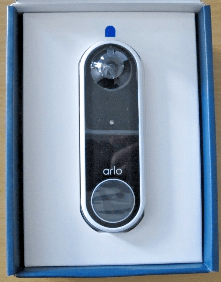 Arlo Essential AVD2001 Video Doorbell Wire Free White Wireless Open Box - MagsTag