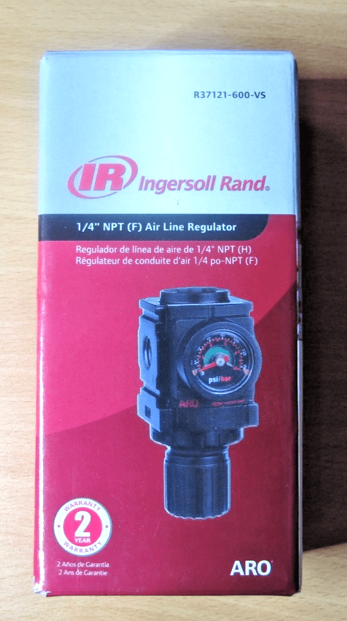 ARO R37121-600-VS Air Regulator 1/4" NPT, w/Gauge - 250 psi Max Inlet - MagsTag
