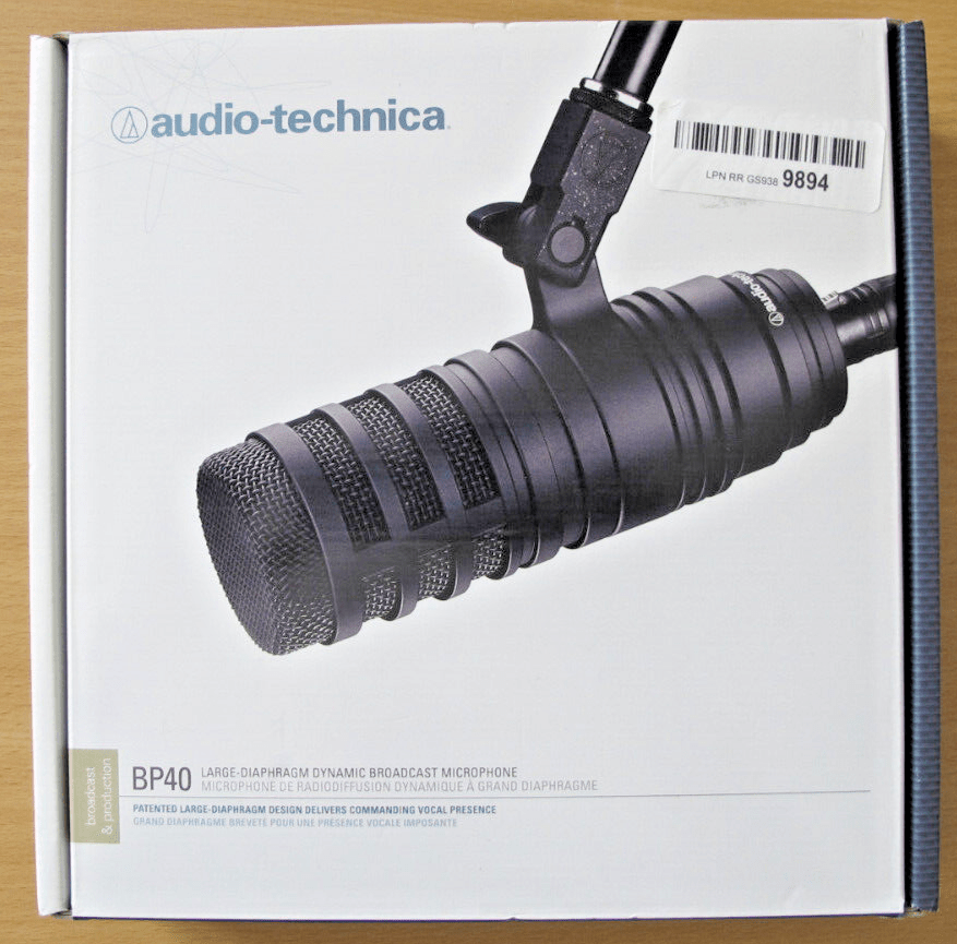 Audio - Technica BP40 Large - Diaphragm Dynamic Broadcast Microphone Open Box - MagsTag