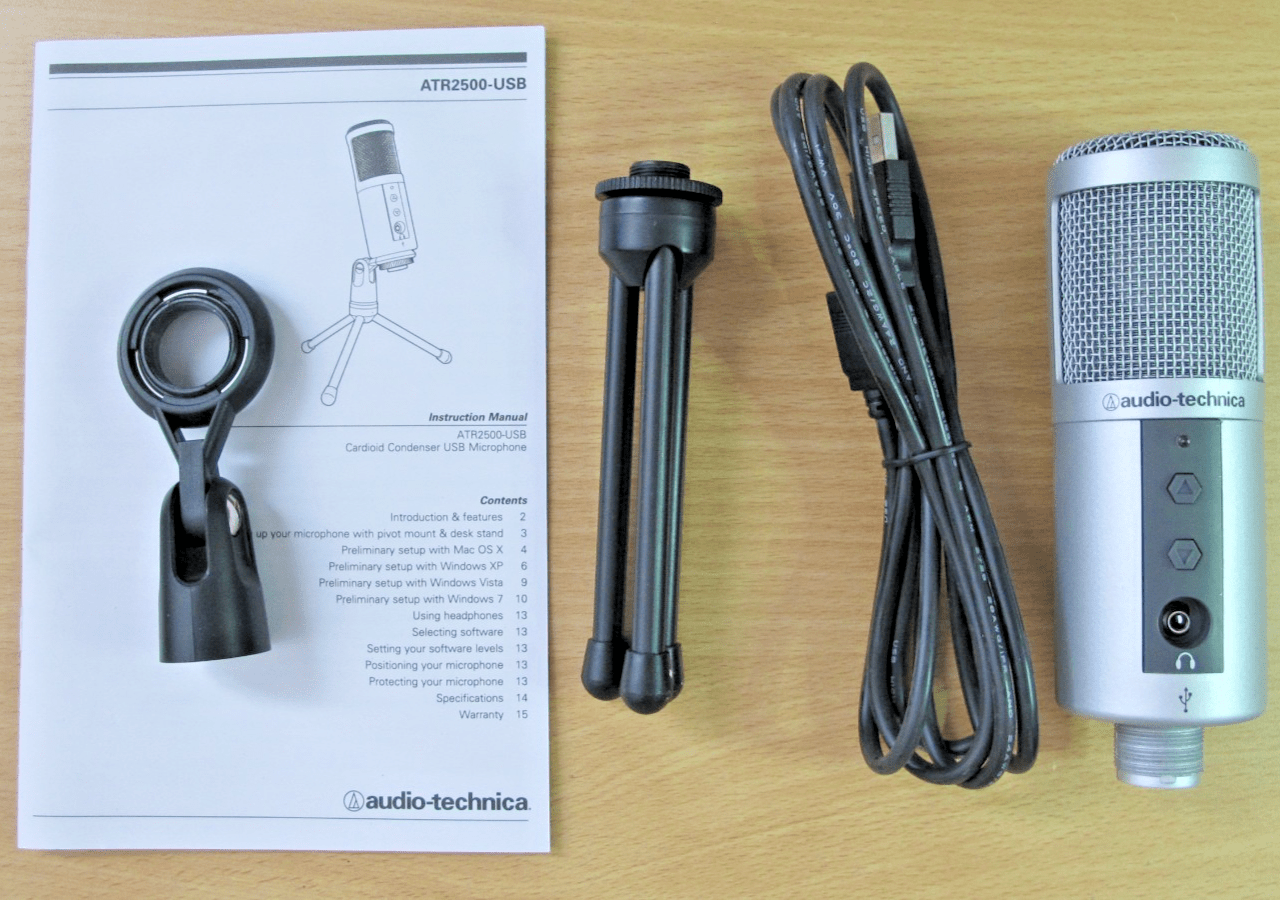 AUDIO - TECHNICA CARDIOID CONDENSER MIC ATR2500 - USB P24007127 Used - MagsTag