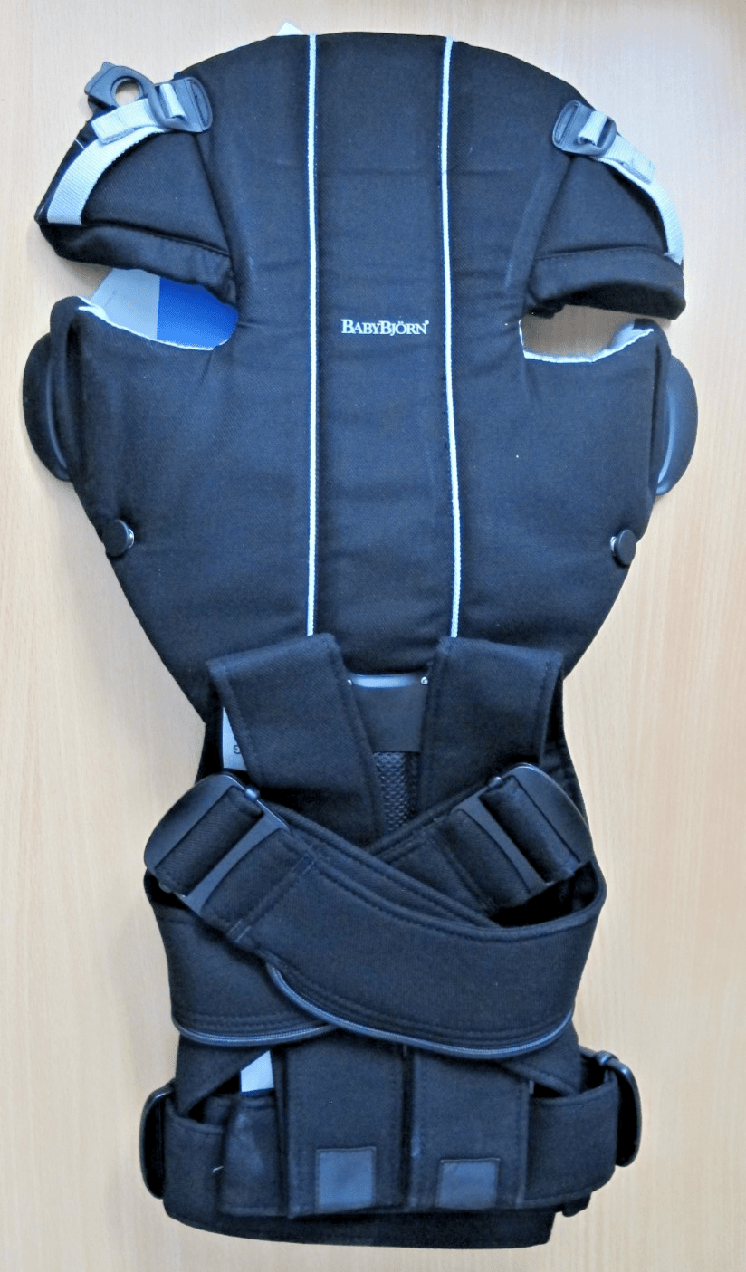 Baby Bjorn Baby Active Carrier - Cotton Blend 8 - 25lb Baby 0+ Mo - Black/Silver - MagsTag