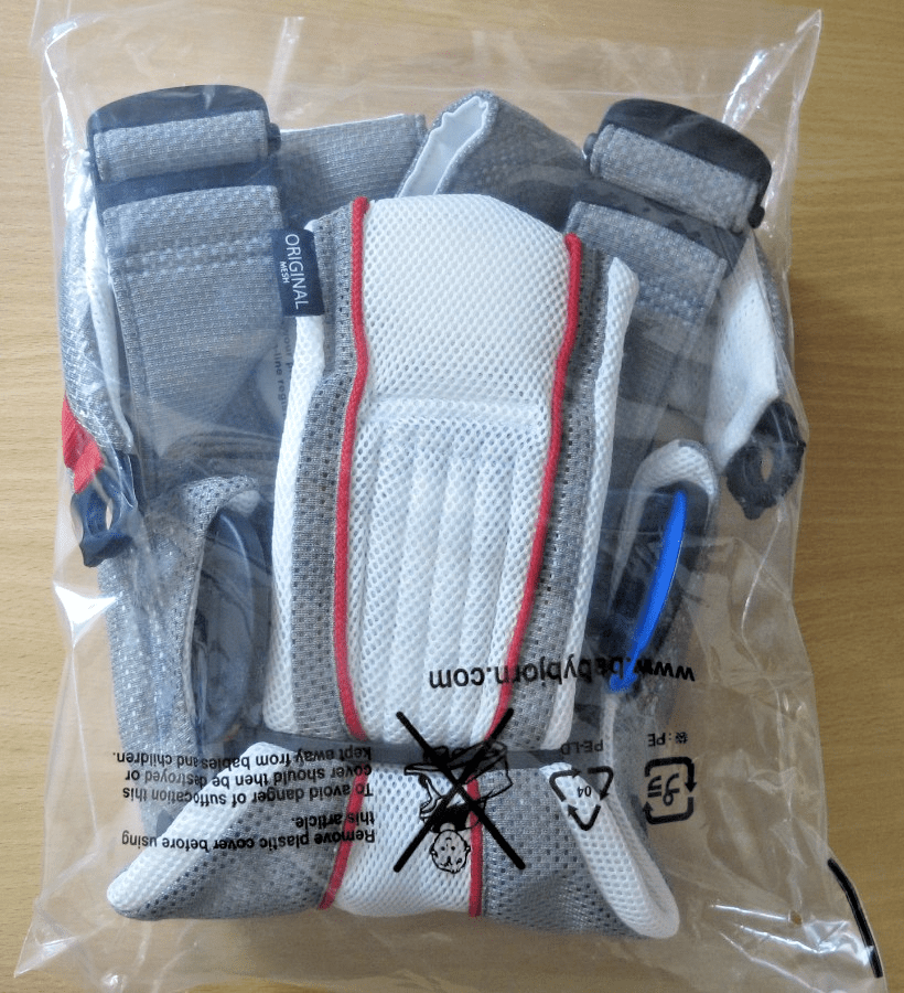Baby BJORN One Air Mesh Baby Carrier Gray And White 8 - 25 Lbs Unused Open Box - MagsTag