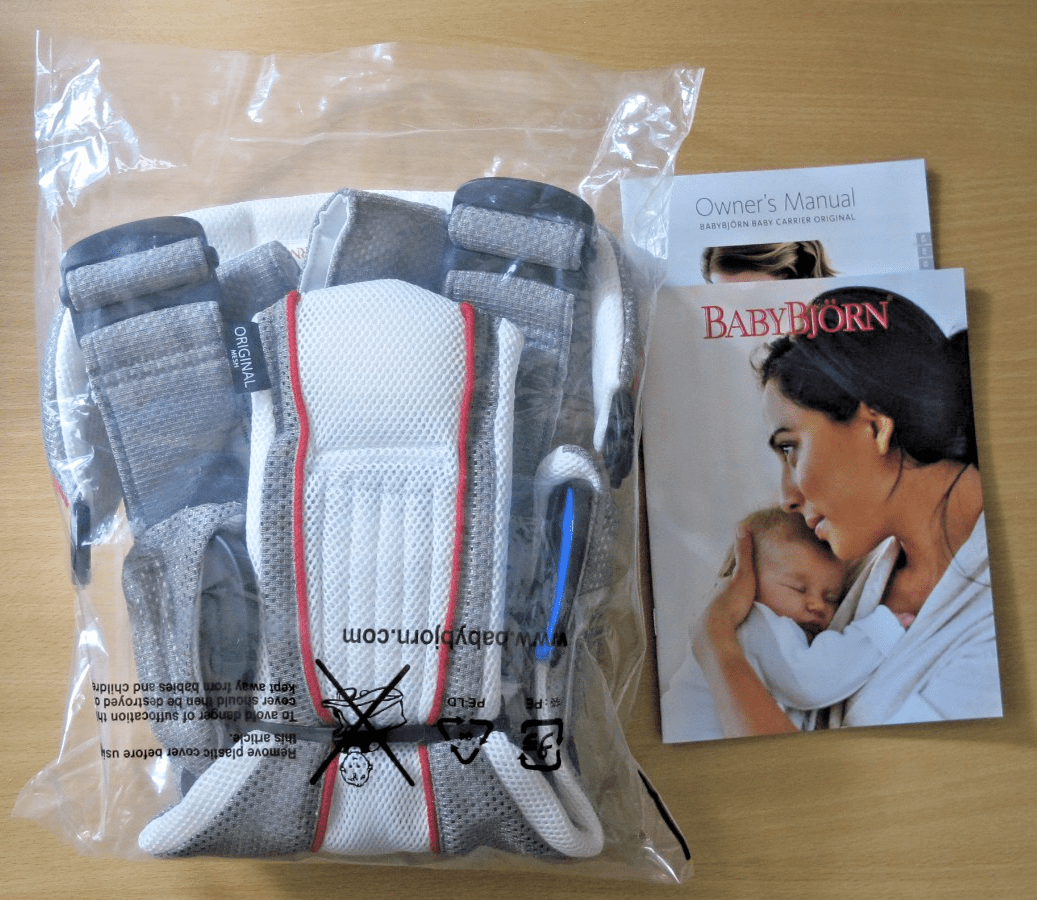 Baby BJORN One Air Mesh Baby Carrier Gray And White 8 - 25 Lbs Unused Open Box - MagsTag