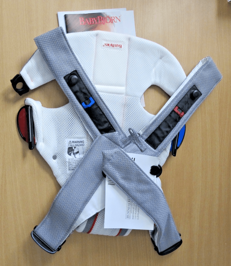 Baby BJORN Original One Air Mesh Baby Carrier Gray And White 8 - 25LB 3 - 5 - 11KG - MagsTag