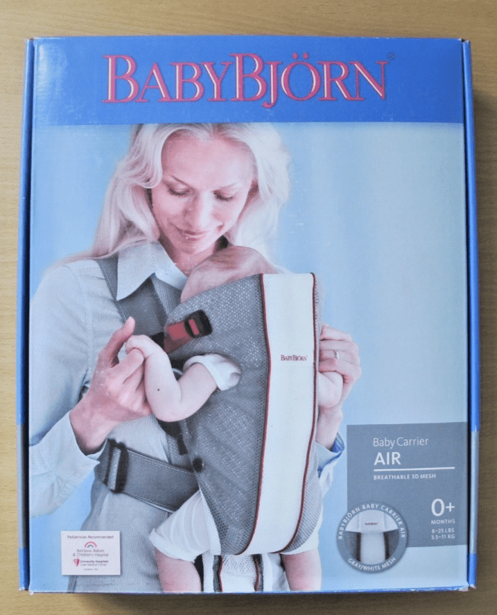 Baby BJORN Original One Air Mesh Baby Carrier Gray And White 8 - 25LB 3 - 5 - 11KG - MagsTag