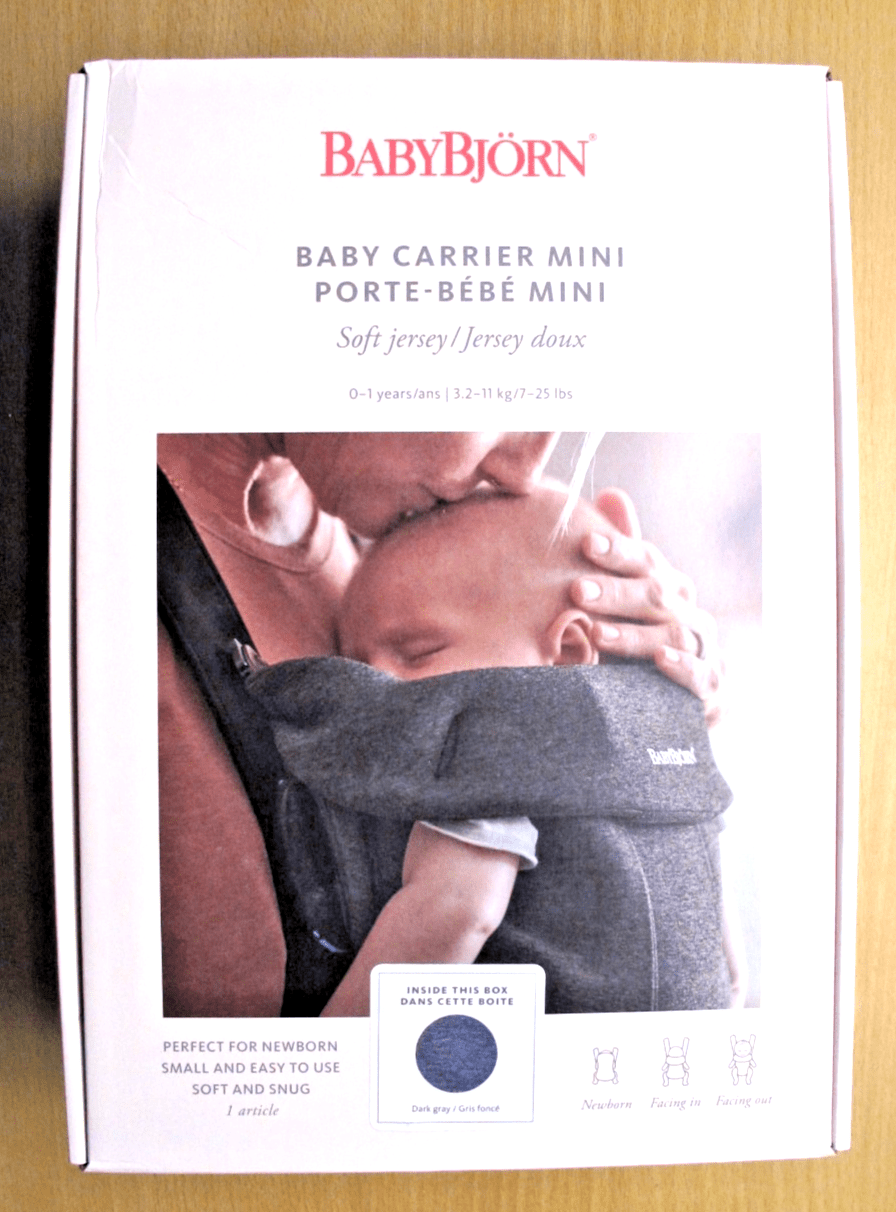 Babyjorn Carrier Mini 3D Jersey Lightweight Soft Fabric Dark Gray (7 - 25 lbs) - MagsTag
