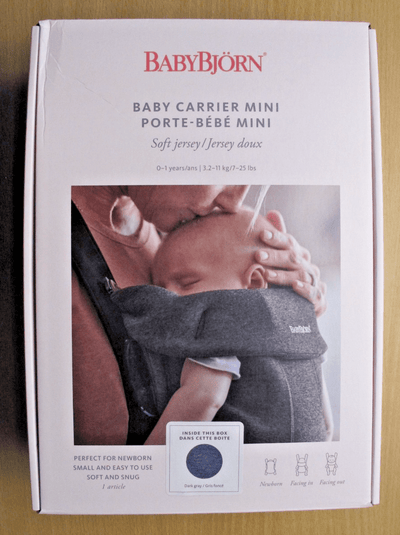 Babyjorn Carrier Mini 3D Jersey Lightweight Soft Fabric Dark Gray (7 - 25 lbs) - MagsTag