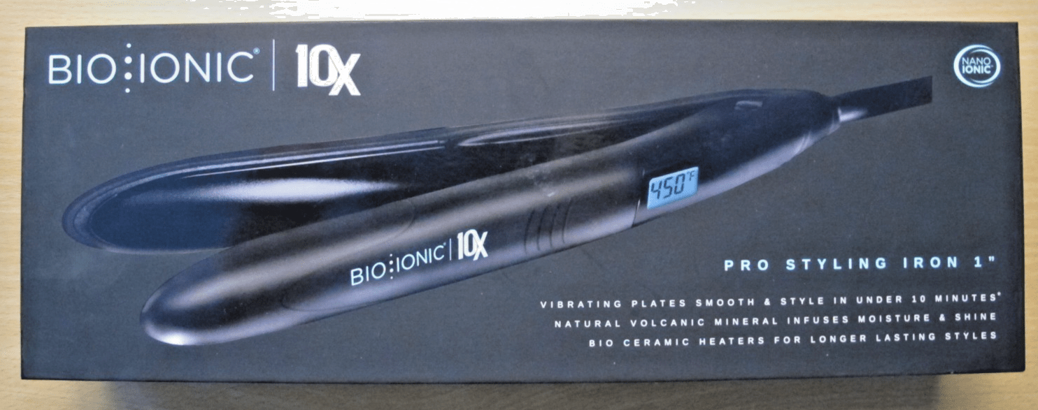 Bio Ionic 10X Pro Styling Iron 1" Nano Ionic - with Vibrating Plates Unused - MagsTag