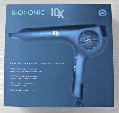 Bio Ionic 10x Ultralight Speed Dryer Black Adjustable Heat Speed Open Box 1800W - MagsTag