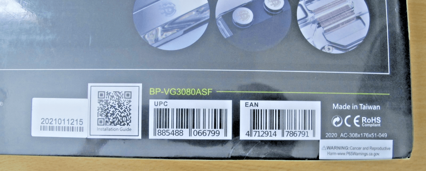 Bitspower Classic VGA Water Block for ASUS TUF Gaming GeForce RTX 3080 VG3080ASF - MagsTag