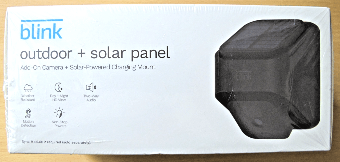 Blink Outdoor Add - On Camera Solar Powered Panel Mount Alexa HD security camera - MagsTag