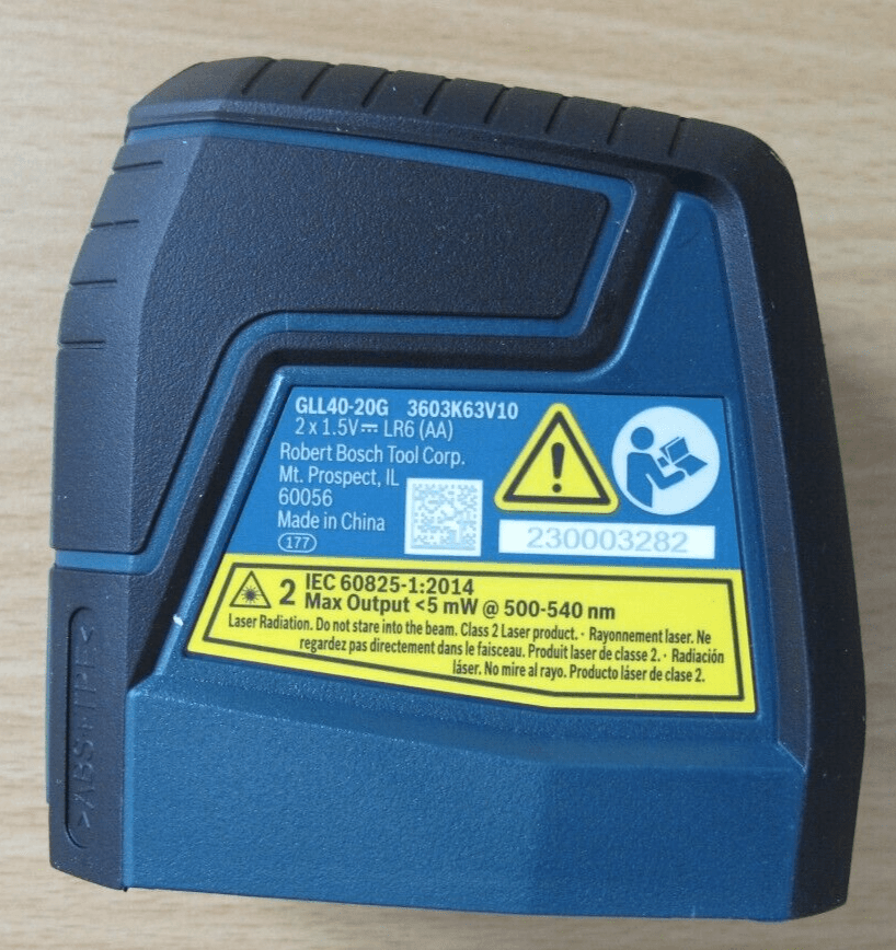 Bosch GLL40 - 20G Green - Beam Self - Leveling Cross - Line Laser Unused - MagsTag