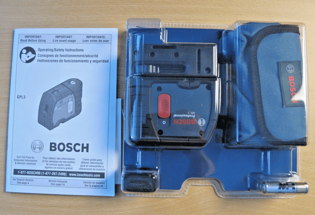 Bosch GPL3 R 3-Point Self-Leveling Alignment Laser 100ft Range Unused Open box - MagsTag