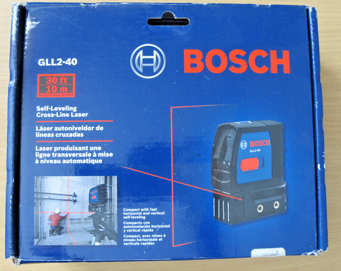 BOSCH SELF LEVELING CROSS LINE LASER GLL2 - 40 Open Box - MagsTag