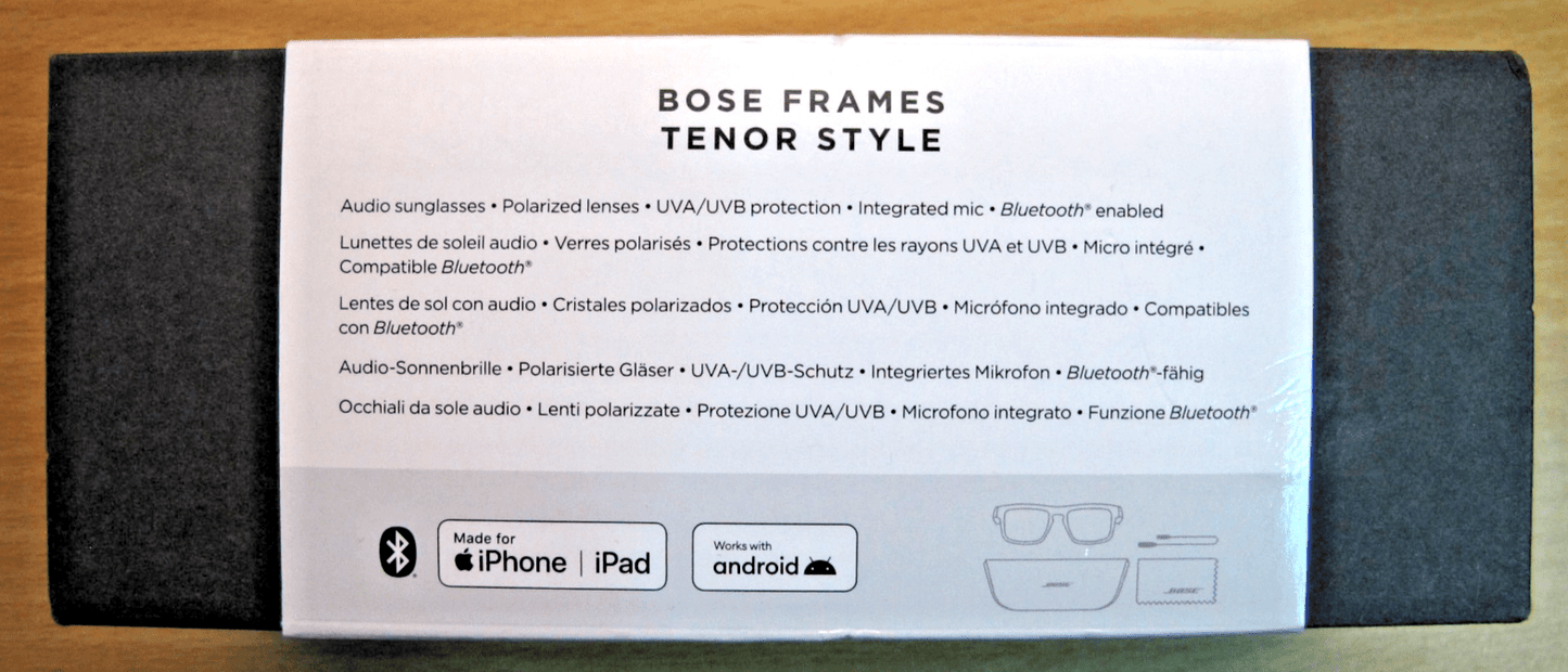 Bose Frames Tenor Rectangular 851338 - 0110 Bluetooth Audio Sunglasses Unused - MagsTag