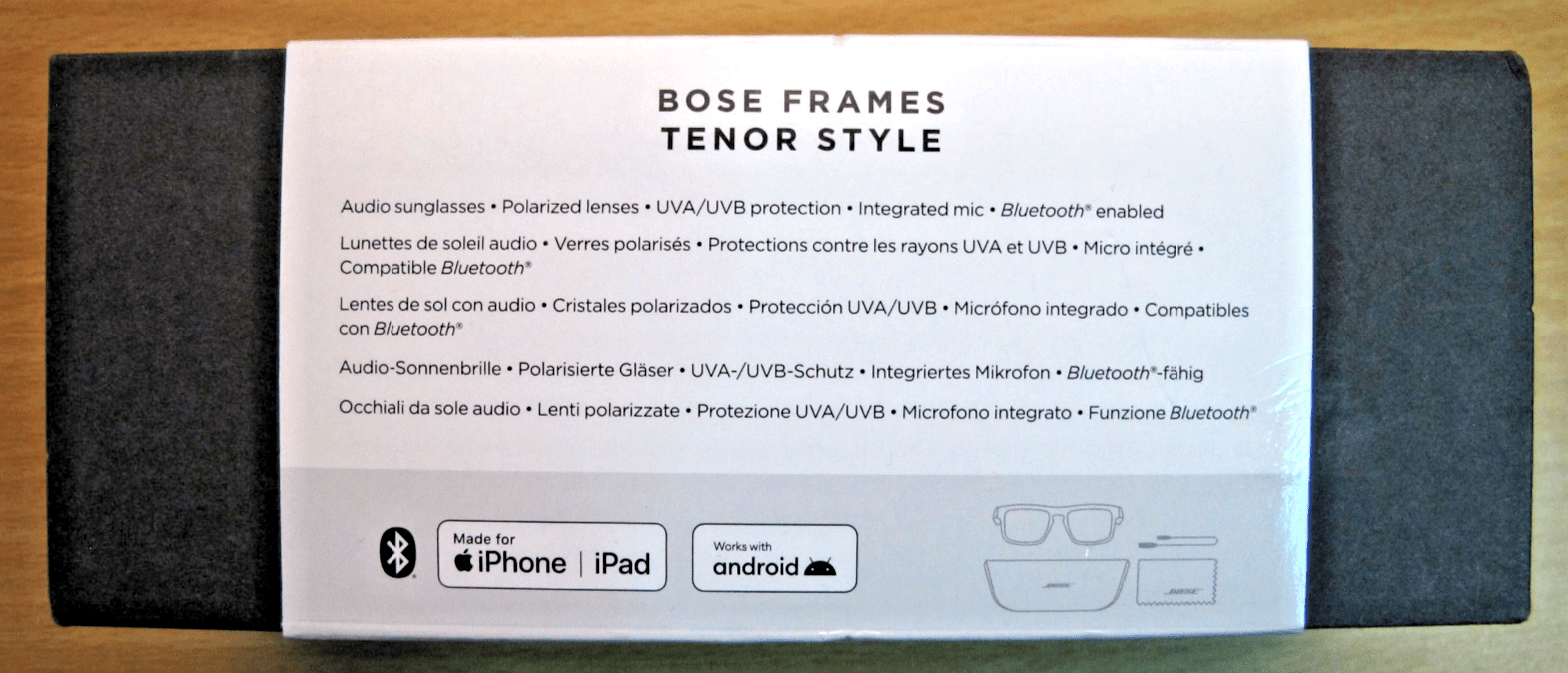 Bose Frames Tenor Rectangular 851338 - 0110 Bluetooth Audio Sunglasses Unused - MagsTag