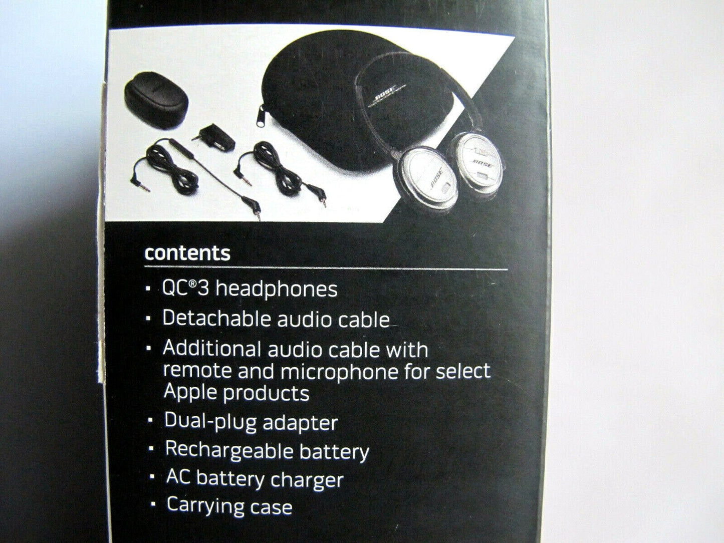 Bose QuietComfort 3 Acoustic Noise Cancelling On - Ear Headphones OPEN BOX - MagsTag