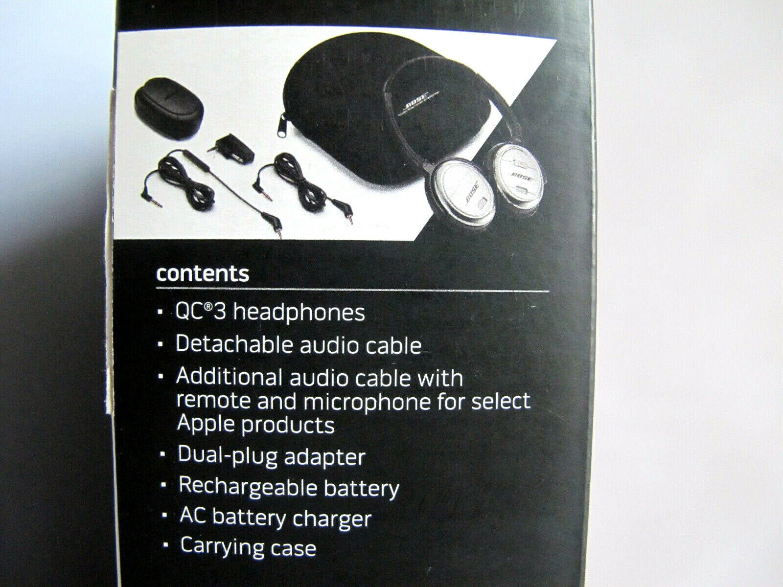 Bose QuietComfort 3 Acoustic Noise Cancelling On - Ear Headphones OPEN BOX - MagsTag