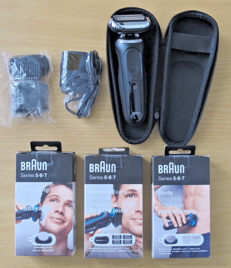 Braun Series 7 Wet/Dry 360 flex Men's Electric Shaver Black 7091cc OPEN BOX - MagsTag