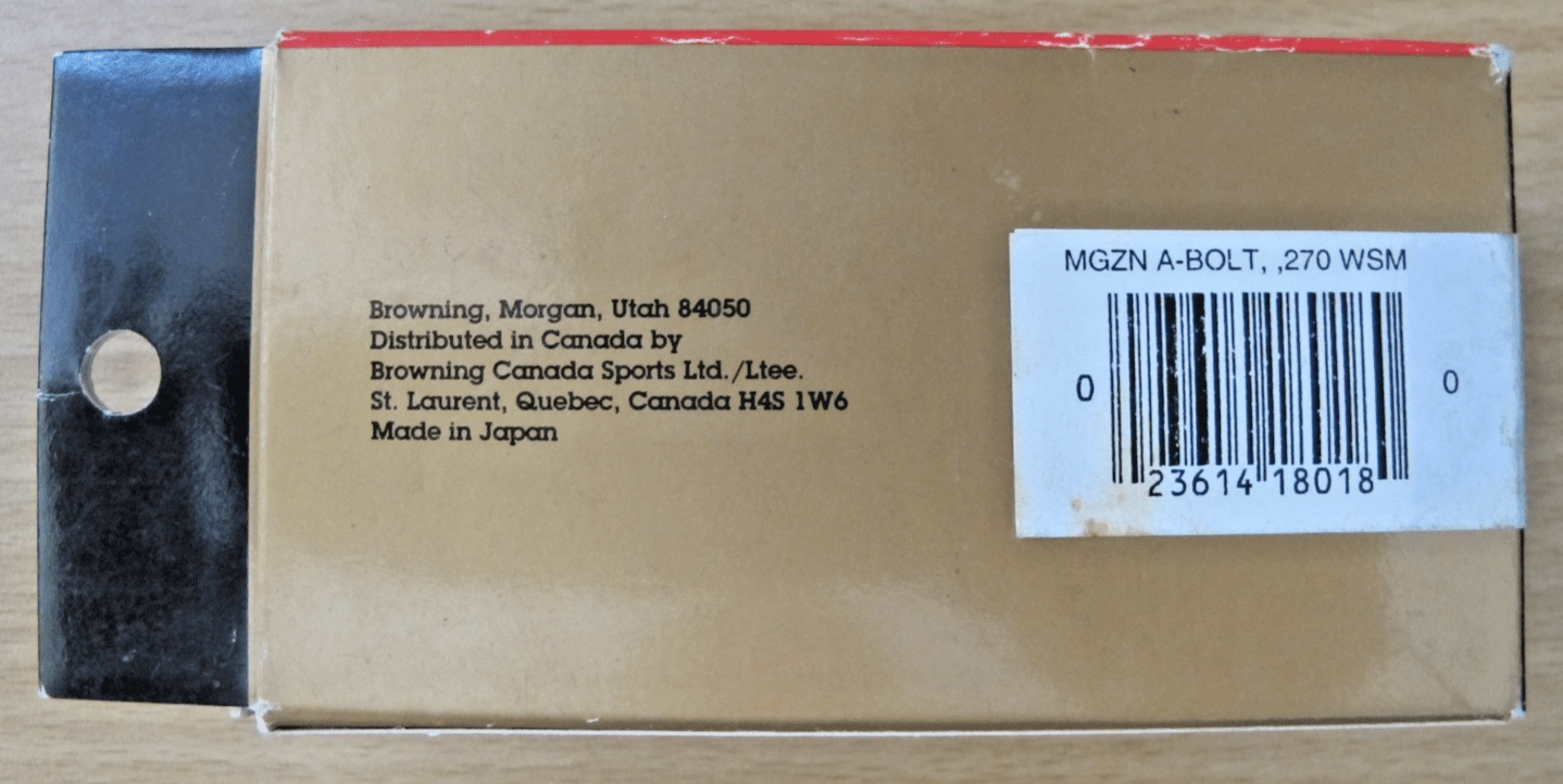 Browning A - Bolt I & II Magazine 3 Round 270 WSM Mag - 112022035 - MagsTag