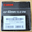 Canon Cameras US 6310B002 EF 40mm f/2.8 STM Pancake Macro Lens - MagsTag