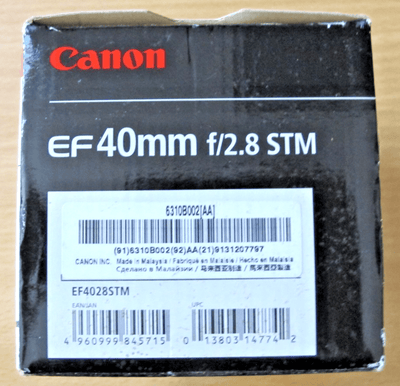 Canon Cameras US 6310B002 EF 40mm f/2.8 STM Pancake Macro Lens - MagsTag