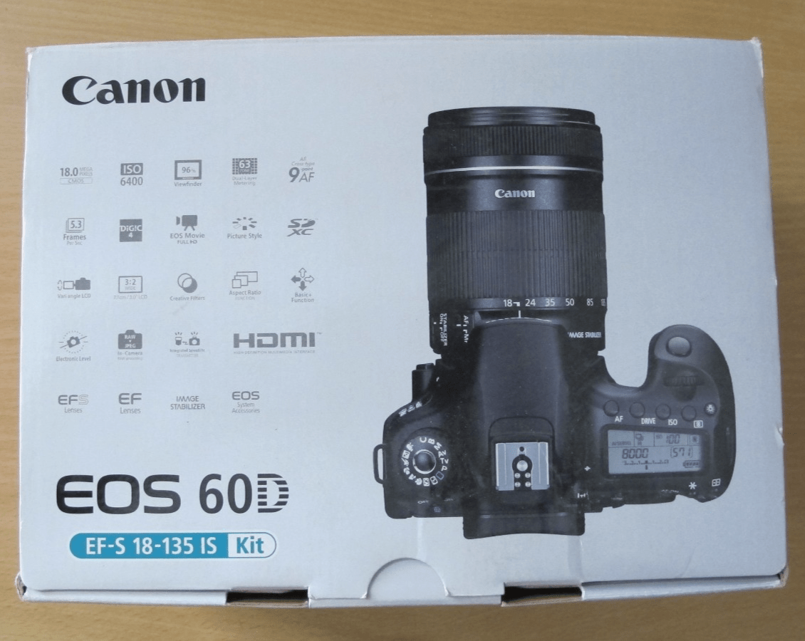 Canon EOS 60D EF - S18 - 135mm f/3.5 - 5.6 IS 18MP CMOS US Market Lens Kit DSLR Camera - MagsTag