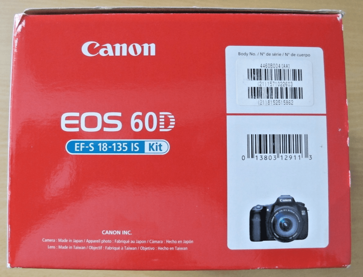 Canon EOS 60D EF - S18 - 135mm f/3.5 - 5.6 IS 18MP CMOS US Market Lens Kit DSLR Camera - MagsTag