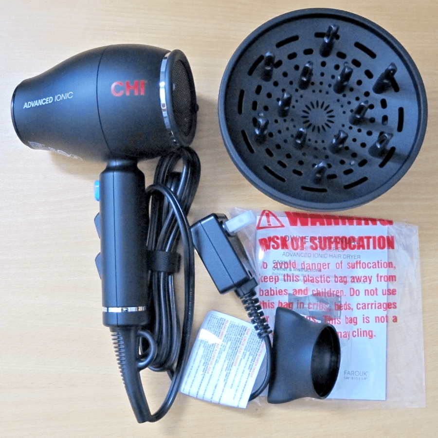 CHI 1875 Series Advanced Ionic Compact Hair Dryer Matte Black Open Box unused - MagsTag
