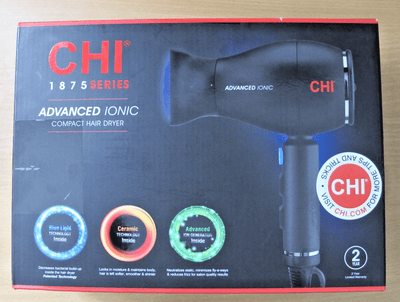 CHI 1875 Series Advanced Ionic Compact Hair Dryer Matte Black Open Box unused - MagsTag