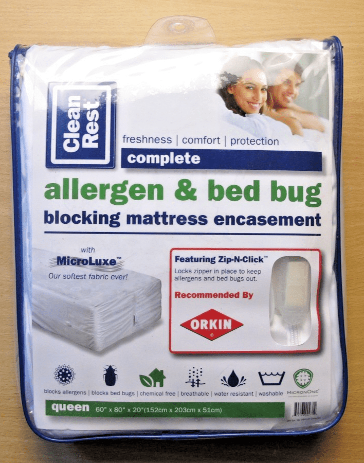 CleanRest Mattress Protector Allergen Bed Bug White Queen 60''x80''x20'' - MagsTag