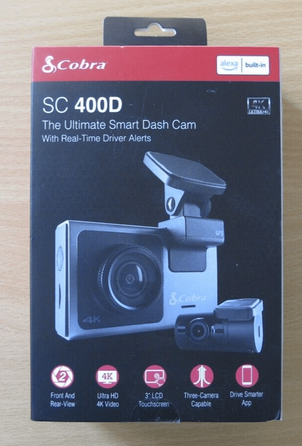 Cobra SC 400D Ultra HD 4K Resolution Camera Amazon Alexa Built - In Dash Cam Unusd - MagsTag