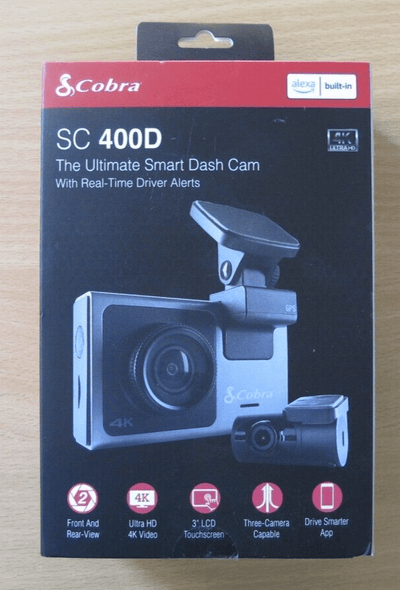 Cobra SC 400D Ultra HD 4K Resolution Camera Amazon Alexa Built - In Dash Cam Unusd - MagsTag