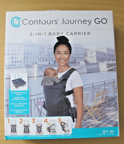 Contours Journey GO 5 Position Baby Carrier Newborn to Toddler Cosmos Navy - MagsTag