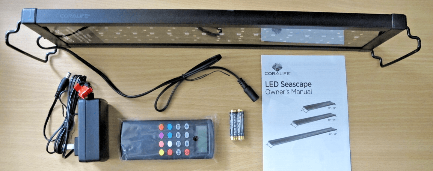 CoraLife aquarium Fish tank light Seascape LED 18 - 24 Black Open Box - MagsTag
