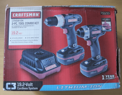 Craftsman 955233 Lithium - Ion 19.2V 2 Piece Tool Combo Kit Drill Impact Open Box - MagsTag