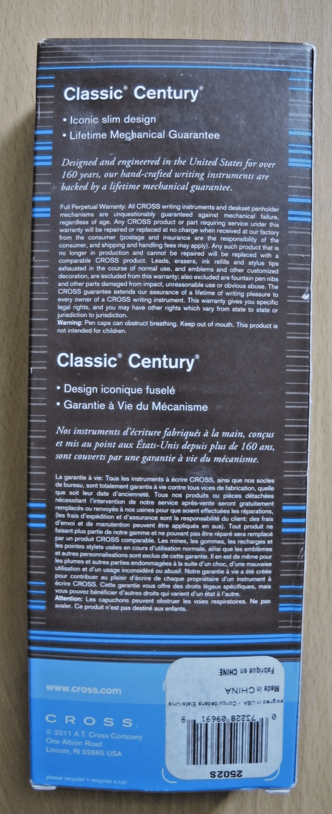 Cross Classic Century With 3 Rubies Matte Black and 23kt Gold Ballpoint Pen - MagsTag