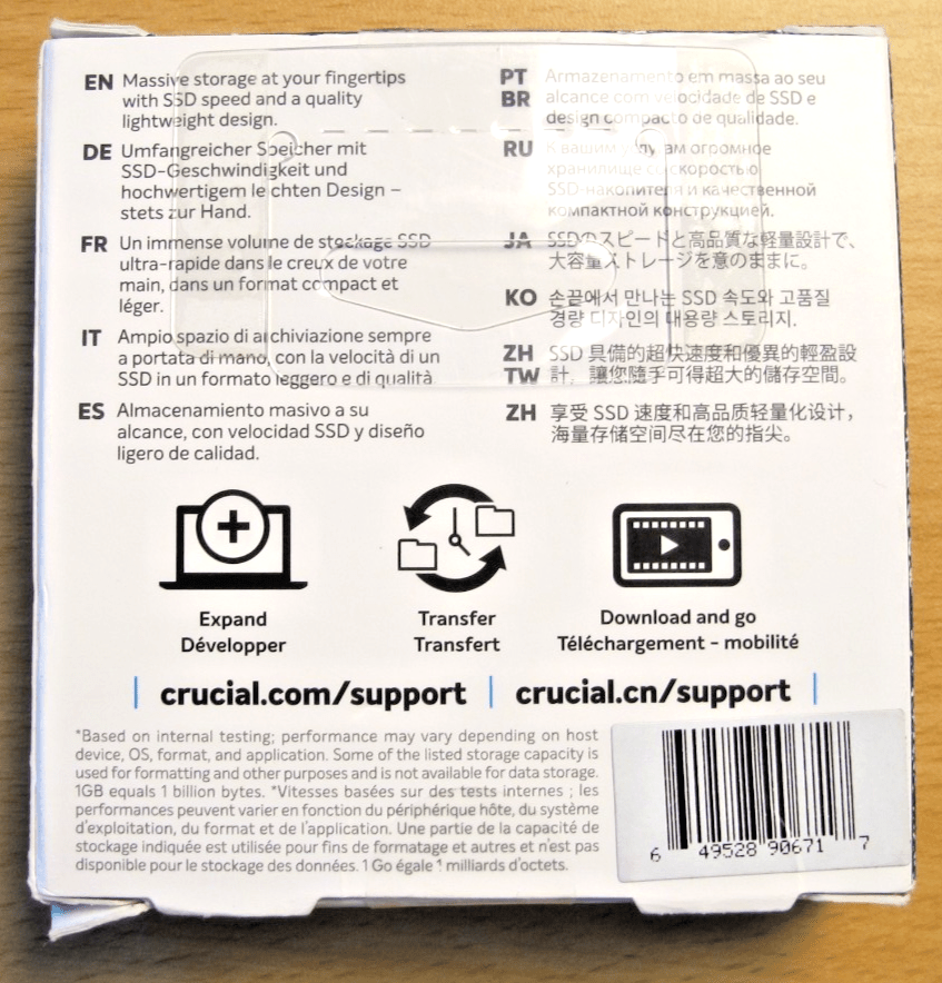 Crucial X6 4 TB Portable Solid State Drive Internal SSD 800MB/s - MagsTag