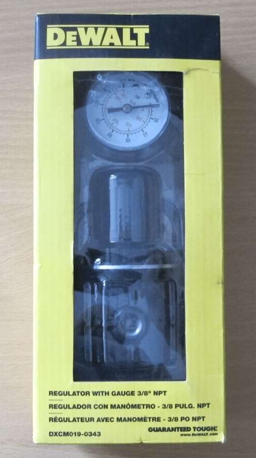 DeWalt DXCM019 - 0343 Air Regulator with Pressure Gauge 3/8" NPT - MagsTag