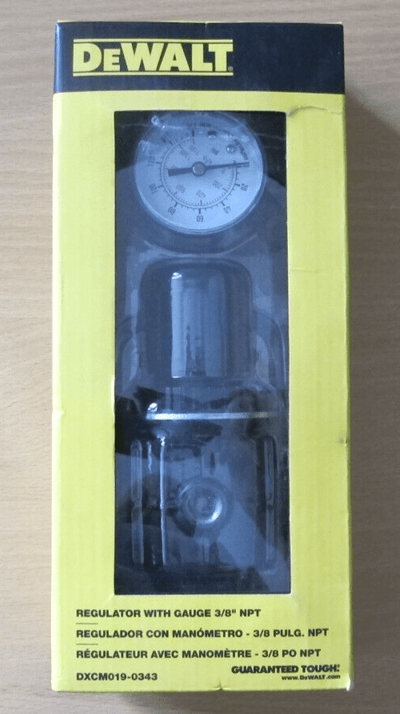 DeWalt DXCM019 - 0343 Air Regulator with Pressure Gauge 3/8" NPT - MagsTag