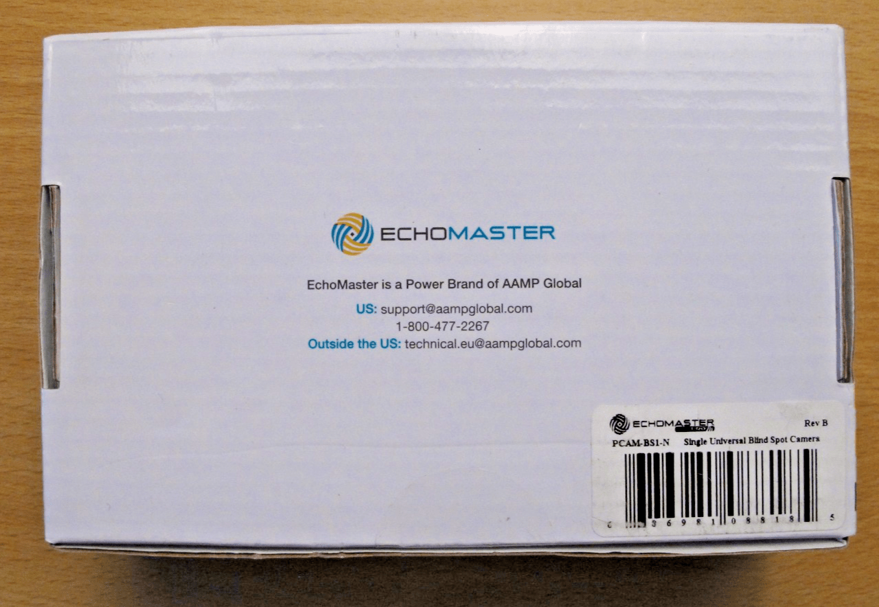 Echomaster PCAM - BS1 - N Flexible Housing Self - Adhesive Blind Spot Camera - MagsTag
